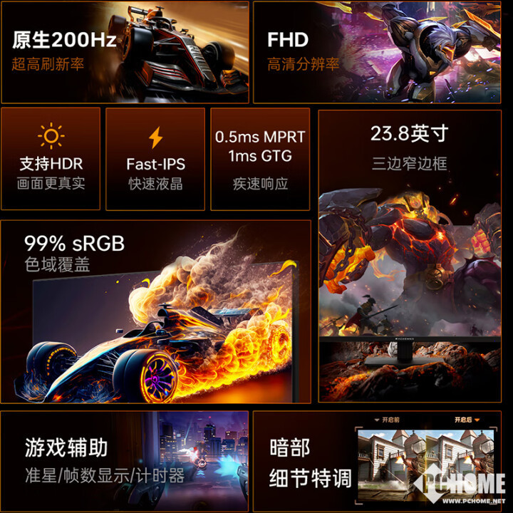 星空体育机械师推MJF24F200电竞显示器 200Hz高刷国补466元(图2)